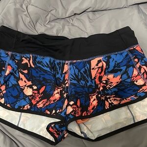 Lululemon Athletica Black and Blue Athletic Shorts
